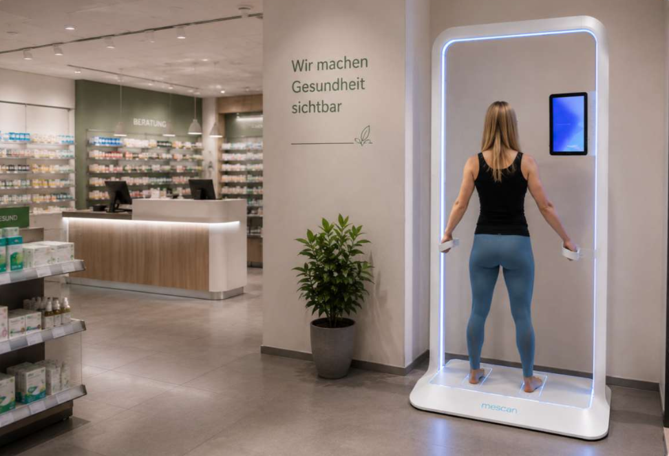 mescan Gesundheits-Check-Point in einer Apotheke